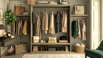 现代简约衣帽间