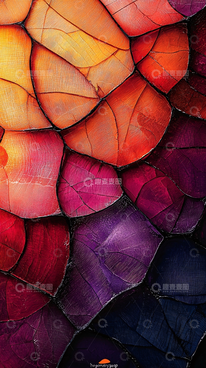 高清大图下载【趣麦麦图】彩色石纹