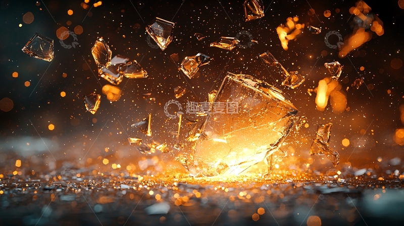 高清大图下载【趣麦麦图】燃烧的碎片