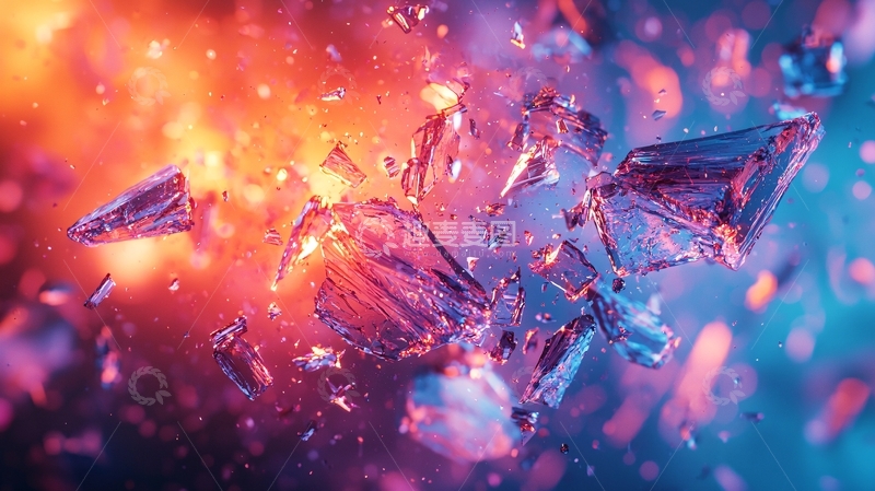 高清大图下载【趣麦麦图】爆炸碎片飞溅