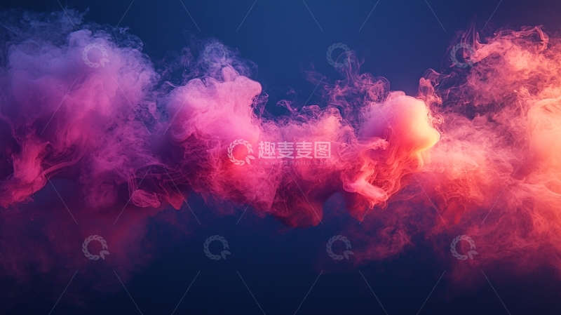 高清大图下载【趣麦麦图】彩色烟雾背景
