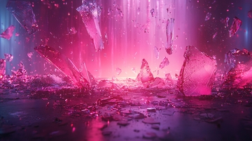 粉色水晶碎片背景