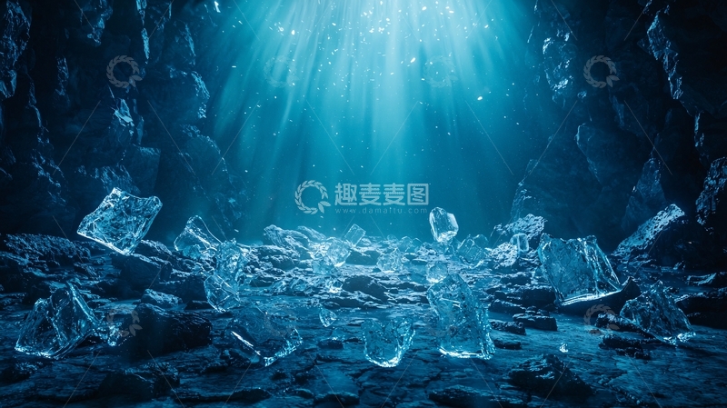 高清大图下载【趣麦麦图】冰洞幽深