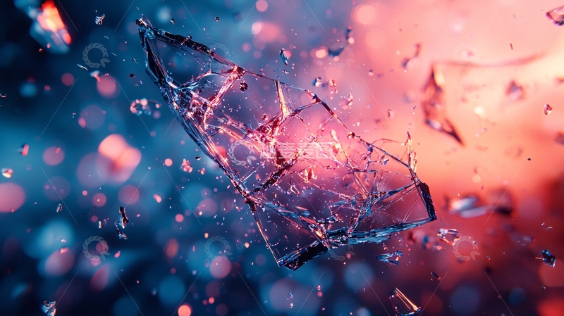 高清大图下载【趣麦麦图】碎裂的玻璃