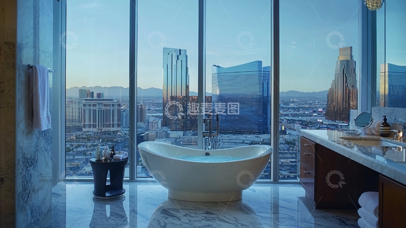 高清大图下载【趣麦麦图】高层公寓浴室全景图