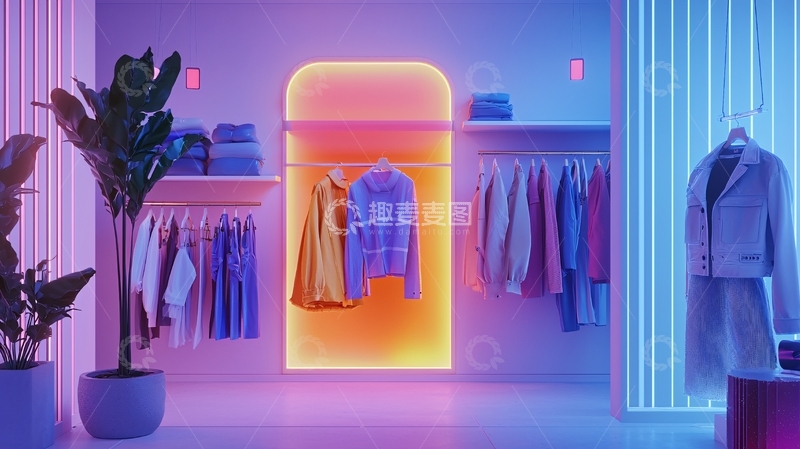 高清大图下载【趣麦麦图】梦幻潮流服装店