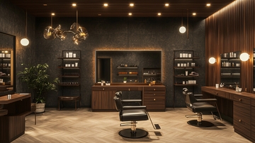 高端男士理发店