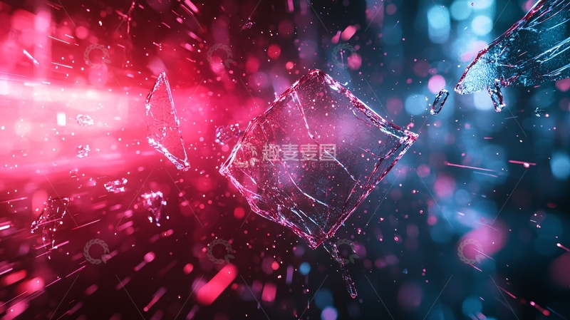 高清大图下载【趣麦麦图】破碎玻璃