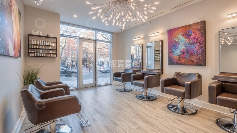 高清大图下载【趣麦麦图】现代化时尚美发沙龙内景