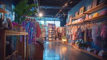 时尚服装店室内场景