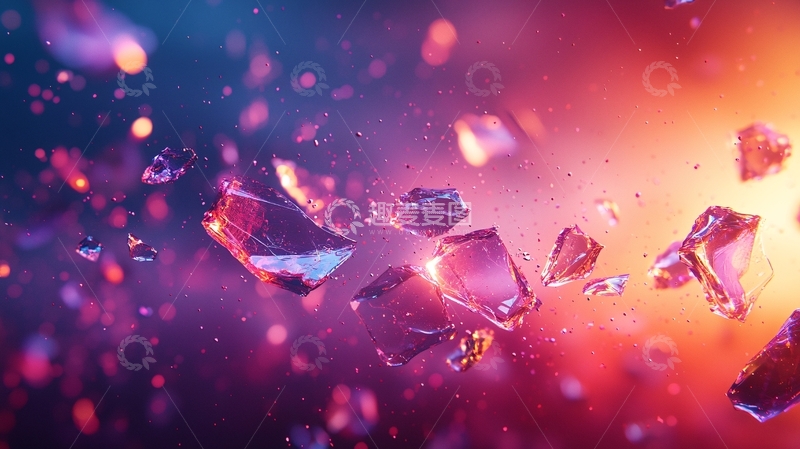 高清大图下载【趣麦麦图】破碎水晶