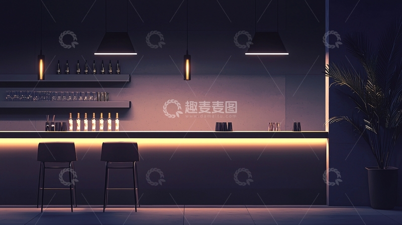 高清大图下载【趣麦麦图】酒吧夜景
