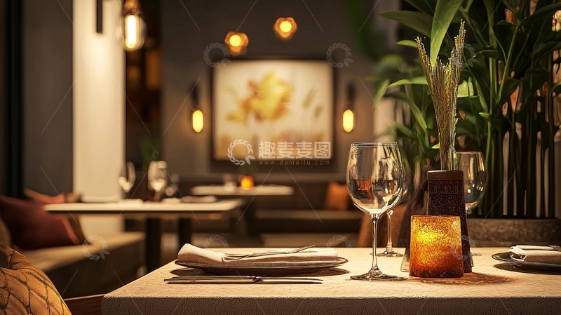高清大图下载【趣麦麦图】高级餐厅氛围