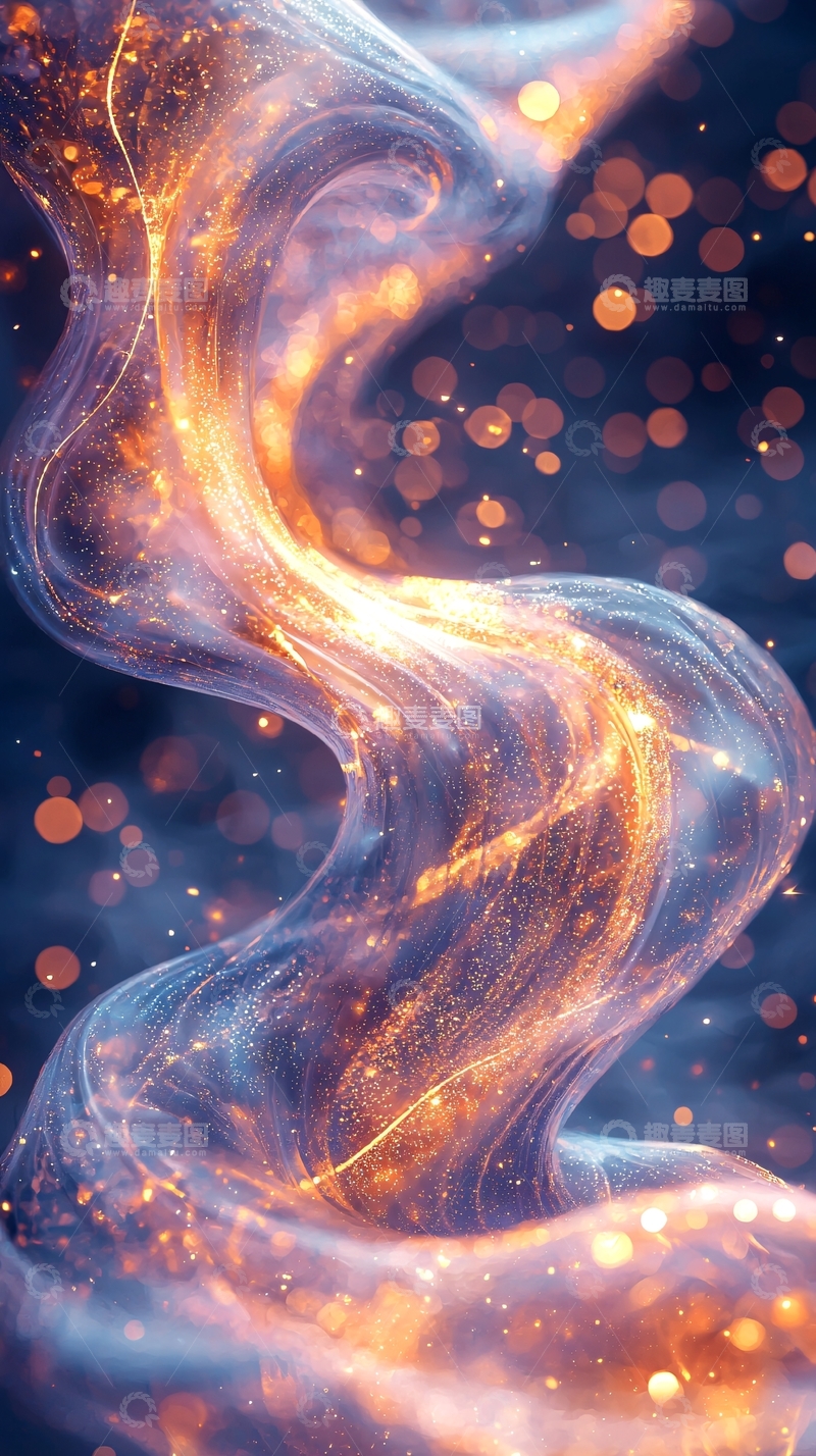 高清大图下载【趣麦麦图】光影流动的梦幻星河