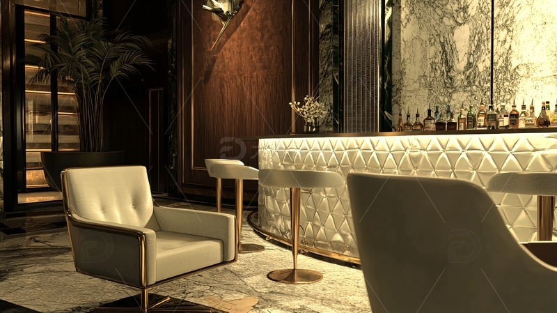 高清大图下载【趣麦麦图】精致酒吧休息区