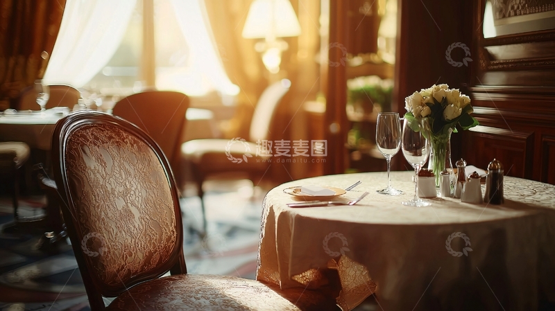 高清大图下载【趣麦麦图】酒店的高端餐厅包厢