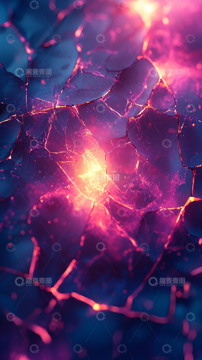 高清大图下载【趣麦麦图】破碎的紫色光芒背景