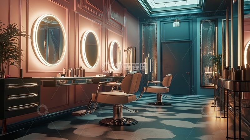 高清大图下载【趣麦麦图】复古美发沙龙