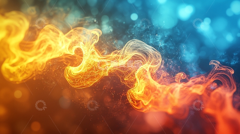 高清大图下载【趣麦麦图】火焰与冰的碰撞