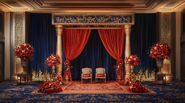 奢华婚礼仪式背景