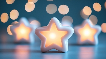 星形灯光摆拍特写