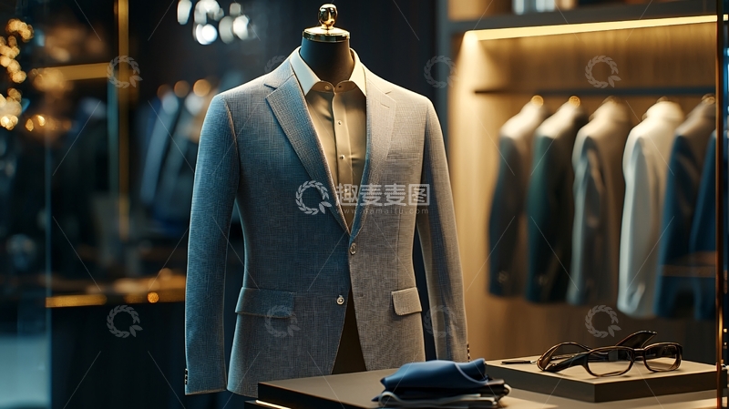 高清大图下载【趣麦麦图】高端男装西装展示