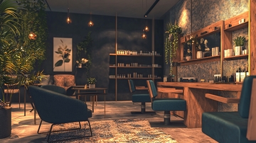 暗色调奢华美容沙龙