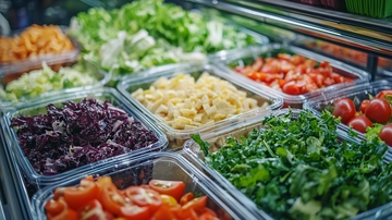 新鲜蔬菜沙拉自助吧