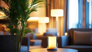 温暖舒适的酒店大堂