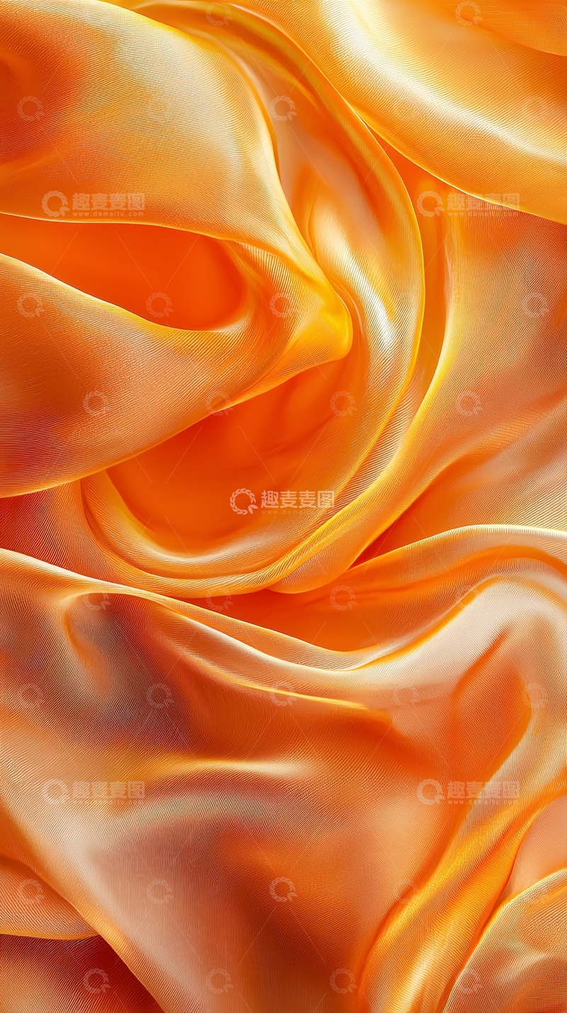 高清大图下载【趣麦麦图】金色绸缎流淌的质感