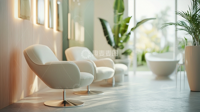 高清大图下载【趣麦麦图】现代简约风格休闲区