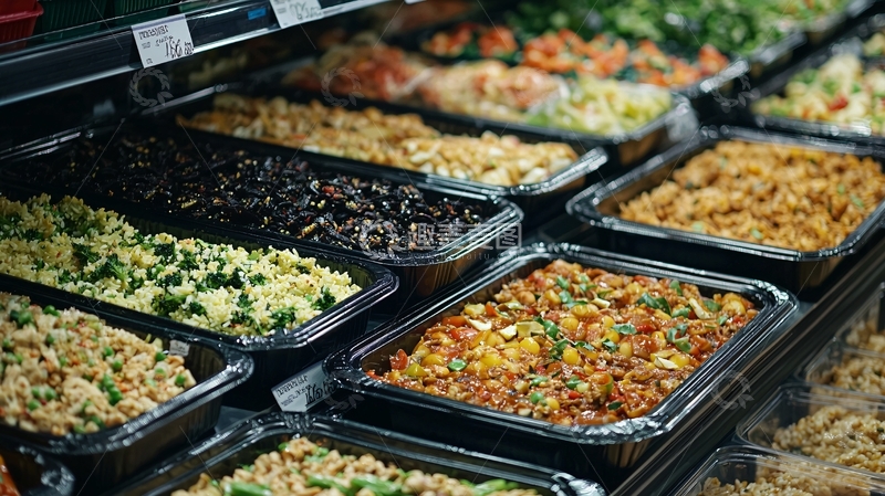 高清大图下载【趣麦麦图】超市熟食冷柜