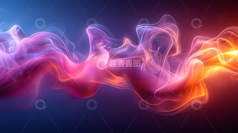 高清大图下载【趣麦麦图】彩色烟雾动态壁纸