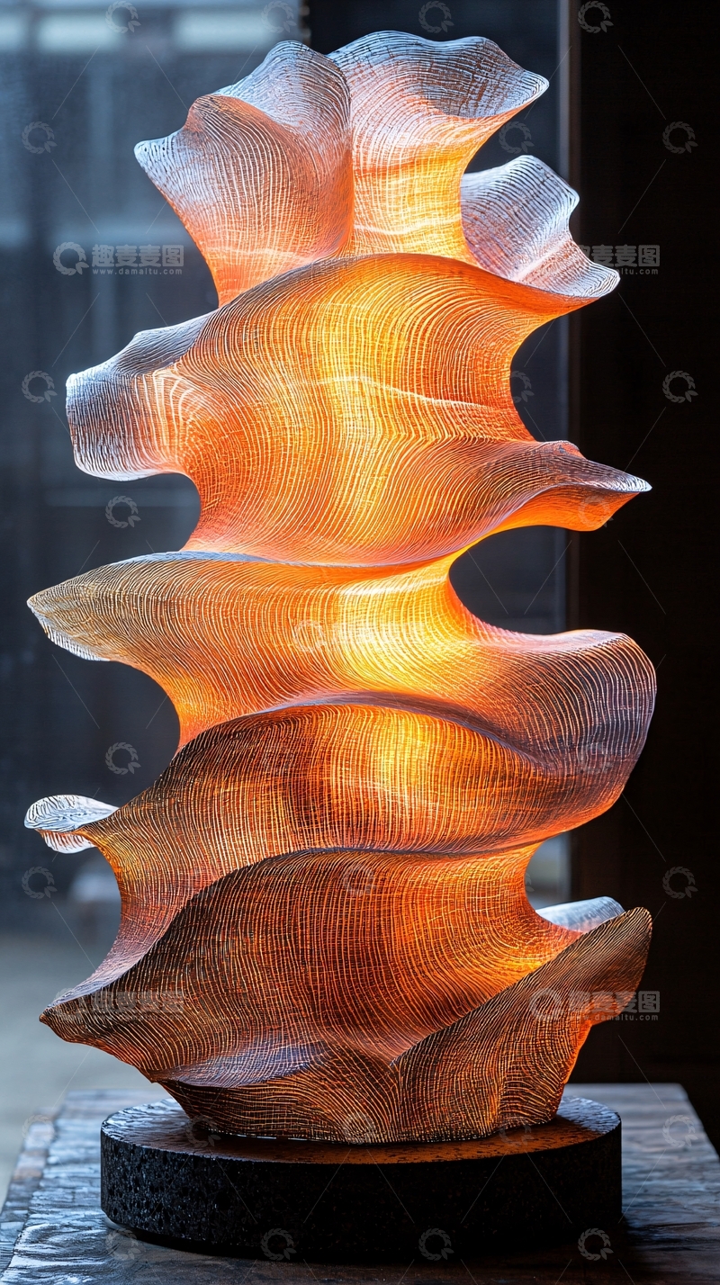 高清大图下载【趣麦麦图】抽象雕塑灯