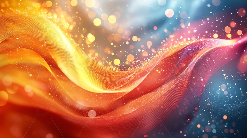 高清大图下载【趣麦麦图】光芒四射的彩色丝绸