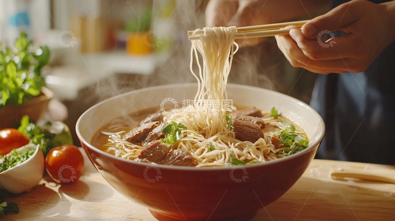 高清大图下载【趣麦麦图】美味牛肉面