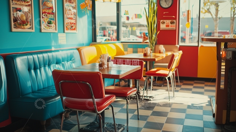 高清大图下载【趣麦麦图】复古美式餐厅
