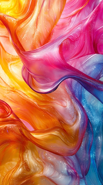 抽象彩色流动液体