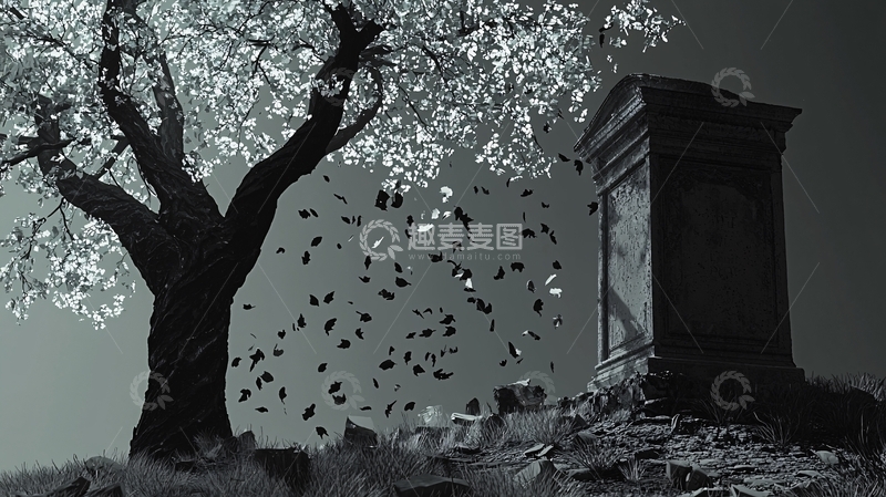 高清大图下载【趣麦麦图】黑白