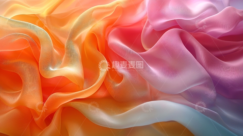 高清大图下载【趣麦麦图】丝绸流动