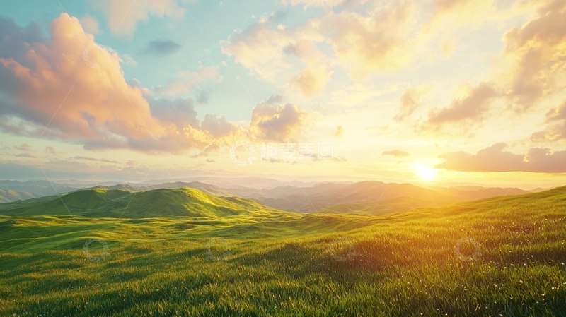 高清大图下载【趣麦麦图】浪漫主义风格田园风景