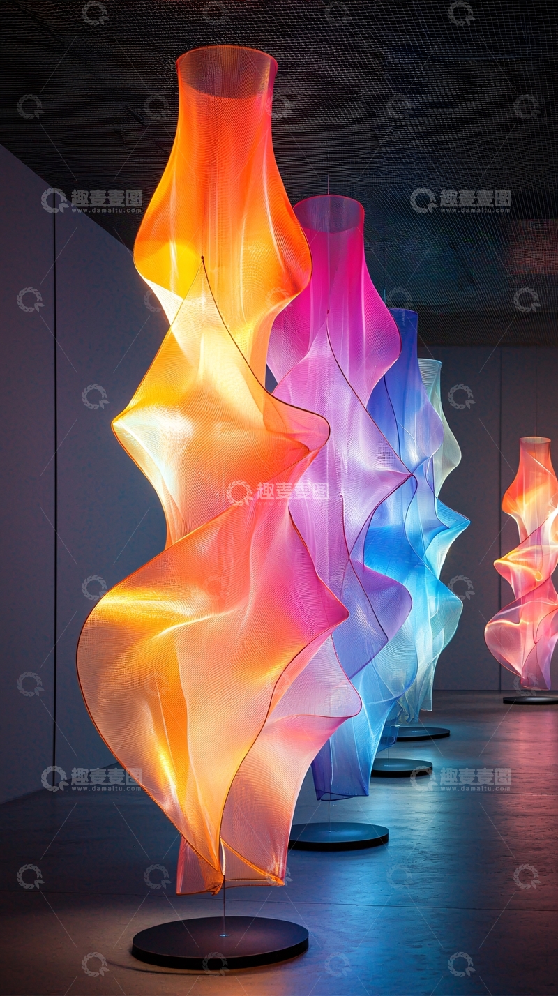 高清大图下载【趣麦麦图】彩色灯饰