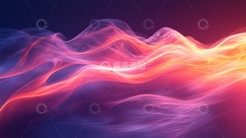高清大图下载【趣麦麦图】抽象波浪渐变背景