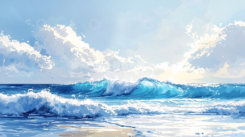 高清大图下载【趣麦麦图】阳光沙滩海浪21