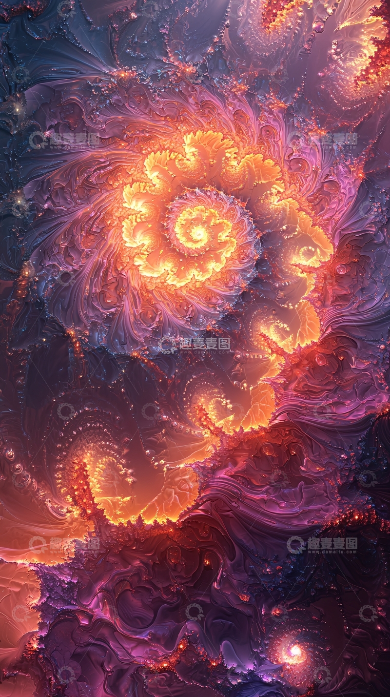 高清大图下载【趣麦麦图】绚丽漩涡星云