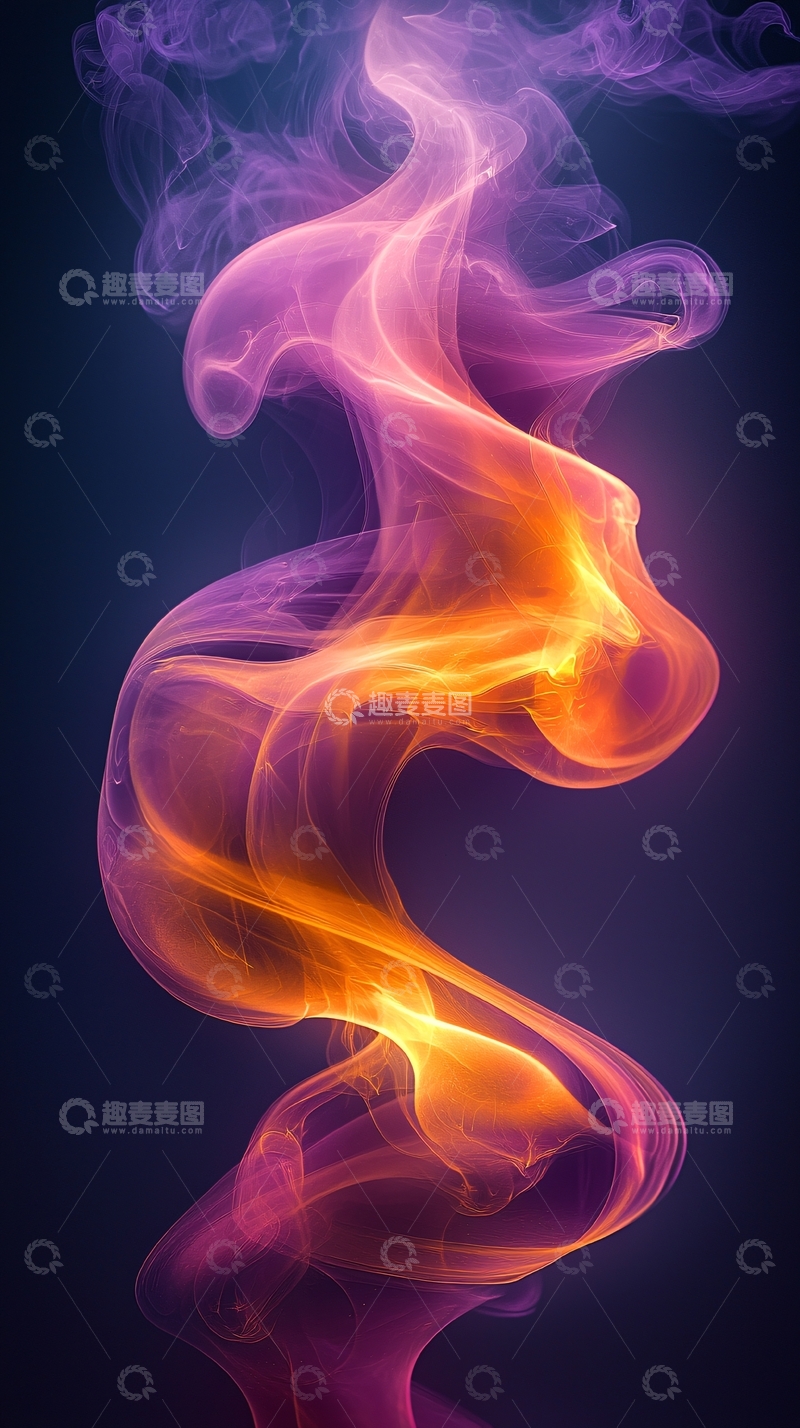 高清大图下载【趣麦麦图】抽象的彩色烟雾背景