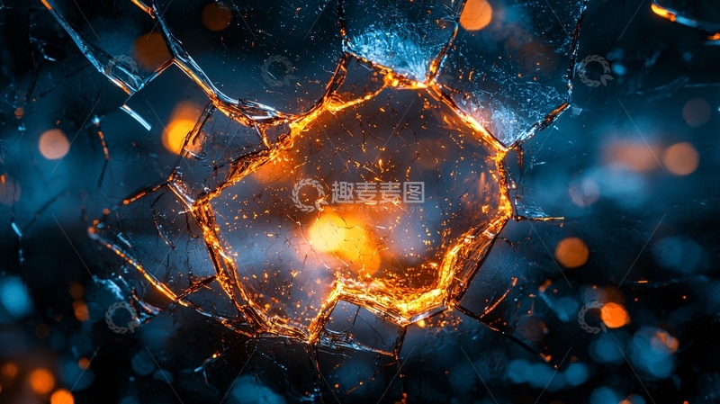 高清大图下载【趣麦麦图】破裂的玻璃
