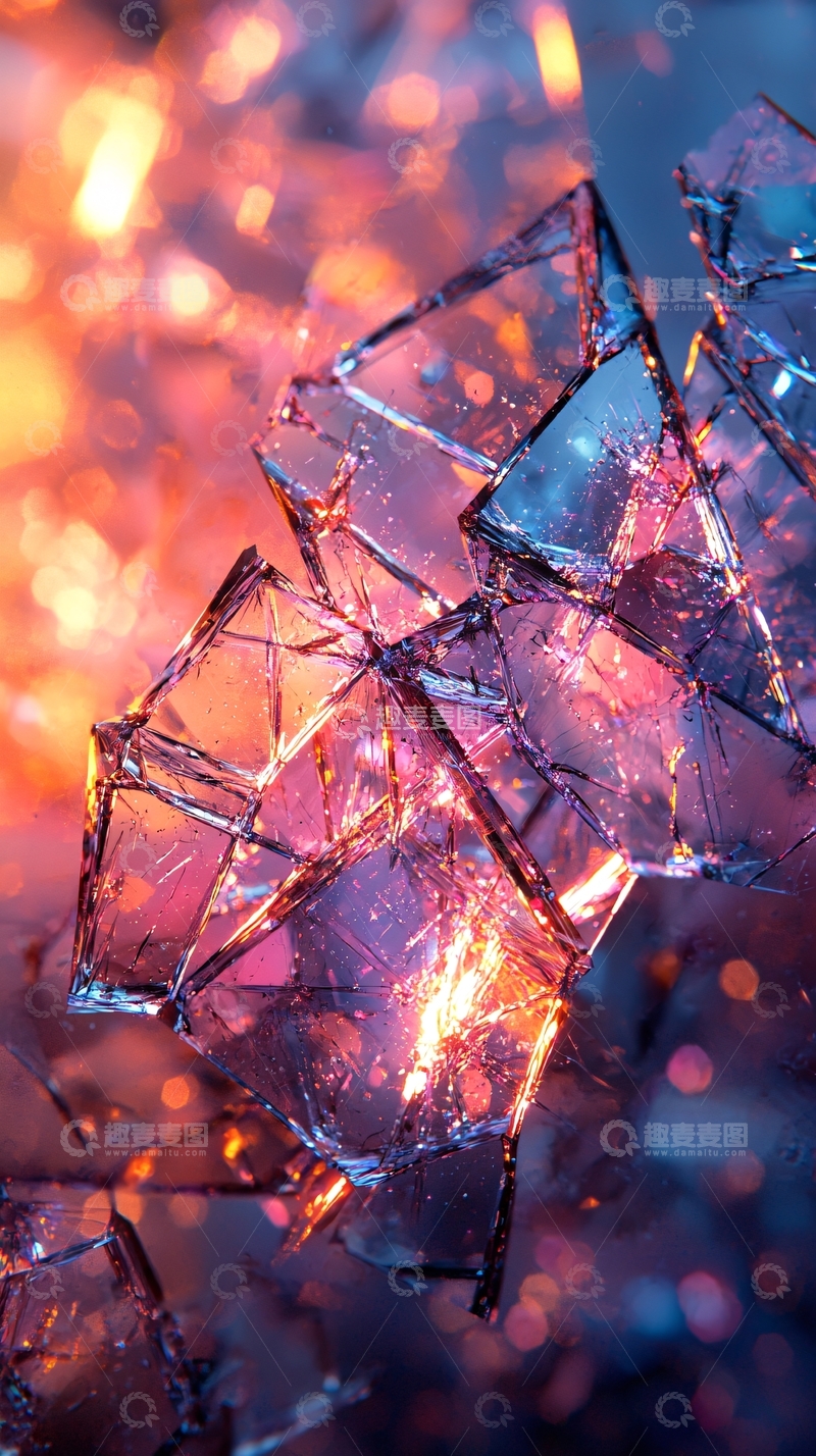 高清大图下载【趣麦麦图】破碎的彩色玻璃