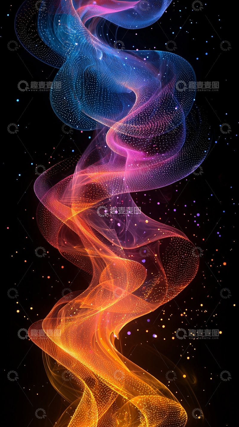 高清大图下载【趣麦麦图】火焰般绚丽的光