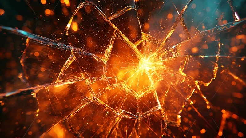 高清大图下载【趣麦麦图】碎裂的玻璃